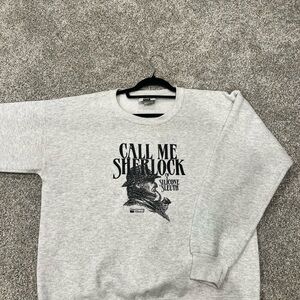 Gray Call Me Sherlock Sweater
